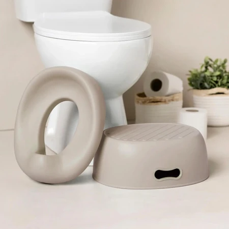 Nattou Potty Care - Orinal de entrenamiento 3 en 1 - Beige