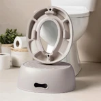 Nattou Potty Care - Orinal de entrenamiento 3 en 1 - Beige