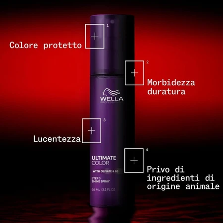 Wella Ultimate Color Stap 3 Glansspray – Zachtheid en hydratatie voor behandeld haar, 95 ml