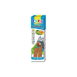 Cliffi Vitality Sticks con semillas y miel - Alimento completo para periquitos y aves exóticas, 60 g