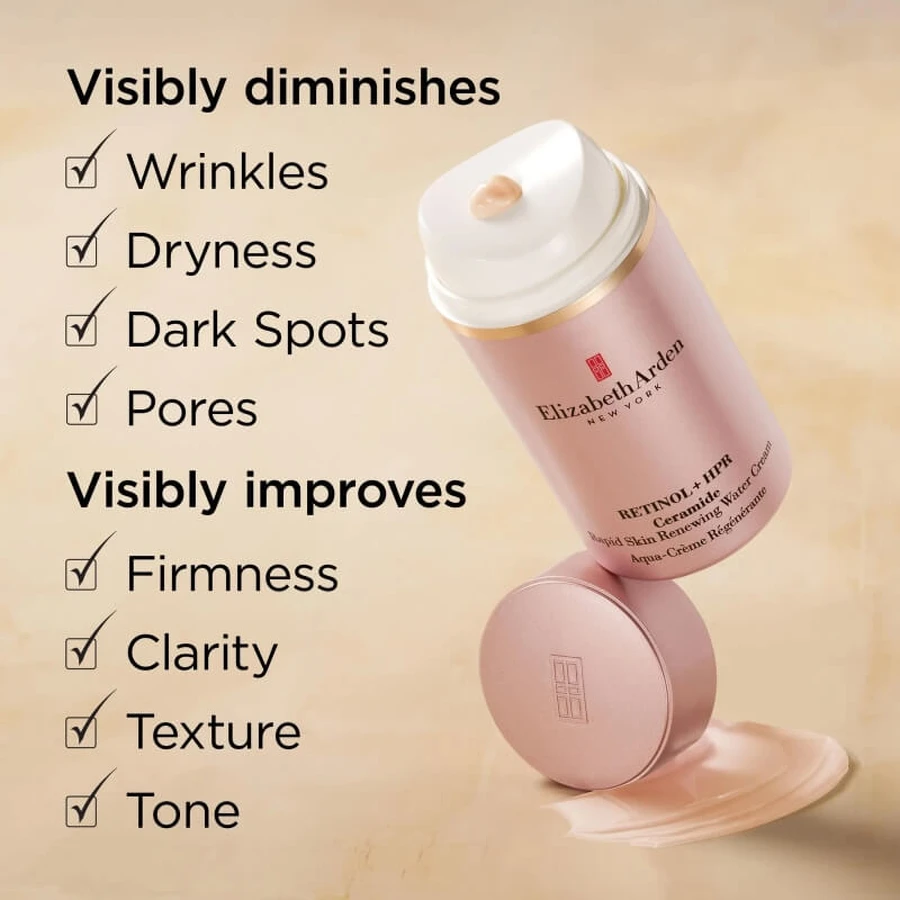 Elizabeth Arden Retinol + HPR Ceramide Crema hidratante renovadora rápida - Crema hidratante regeneradora 50 ml