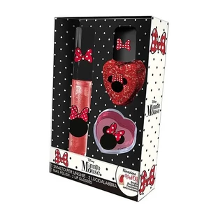 Coriex Disney Minnie Mouse Cosmetics Set - 1 nail polish + 2 lip glosses