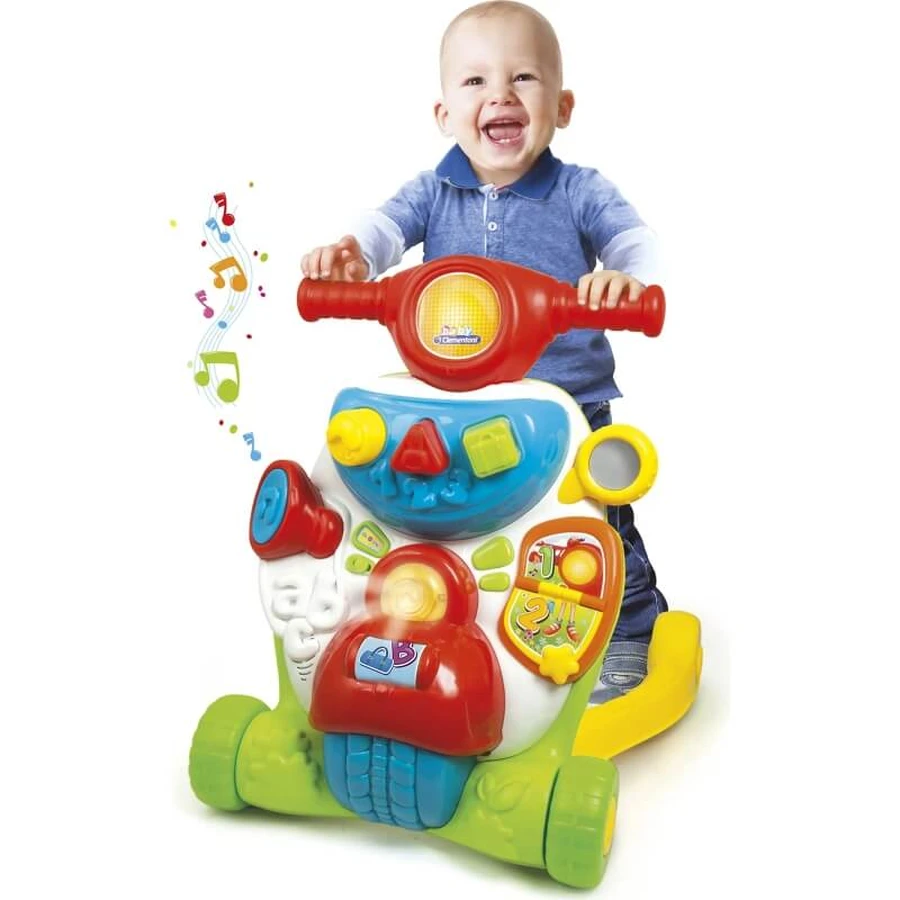 Clementoni Valentino „First Steps“ Multi-Aktivitäts-Roller, ab 9 Monaten