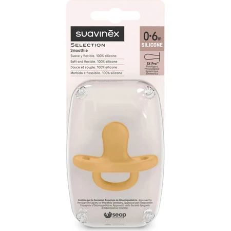 Suavinex Selection Color Essence - Siliconenfopspeen 0-6 maanden - Honing