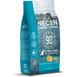Necon Natural Wellness : aliments stérilisés pour animaux de compagnie au poisson et au krill - Aliment complet pour chats stérilisés, 1,5 kg