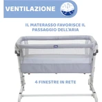 Chicco next2me popup - co-sleeping crib in grey mist