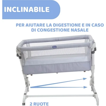 Chicco next2me popup - co-sleeping crib in grey mist