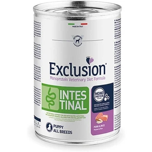 Exclusion Intestinal Puppy Pork & Rice - Complete Dietary Food for Puppies with Intestinal Disorders, 400 g