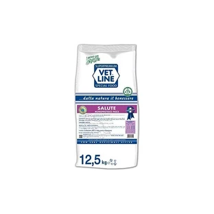 Vet Line Dog Health Fish - Volledig voer voor kleine volwassen honden met aangepaste voedingssamenstelling, 12,5 kg