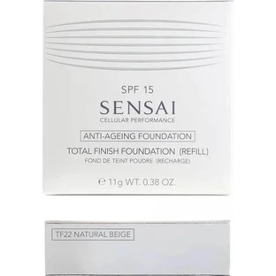 Kanebo Sensai Total Finish Foundation LSF 15 – Puder-Foundation – Nachfüllpackung Nr. TF 22 Natural Beige