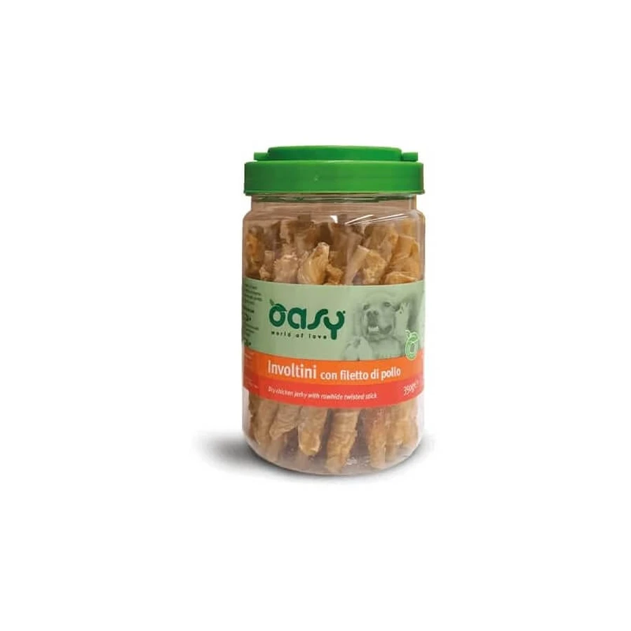 Oasy Chicken Tender Rolls - Dog Snacks, 350 g