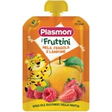 Plasmon Apfel-, Erdbeer- und Himbeerstücke – Snack für Kinder, 130 g