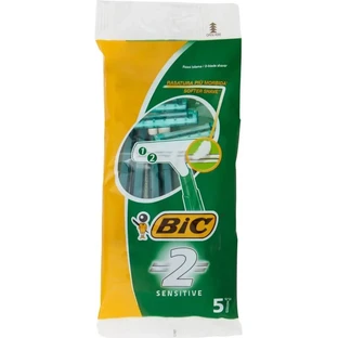 Bic 2 Sensitive – 5 Einwegrasierer mit Doppelklingen für eine glattere Rasur