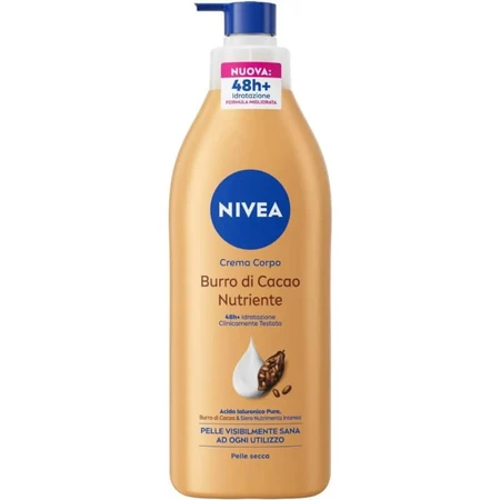 Baume à lèvres nourrissant Nivea - Crème pour le corps pour peaux sèches, 400 ml