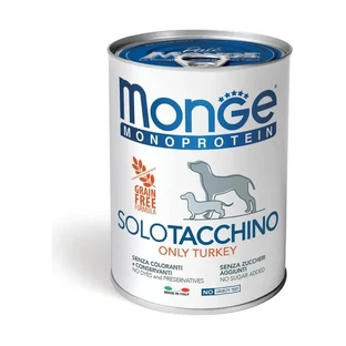 Monge Monoprotein Turkey Only - Natvoer voor honden 1x400 g