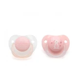 Kiokids 2 Orthodontic Silicone Pacifiers—Pink Bunny 0m+