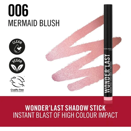Rimmel Wonder Last - Sombra de ojos en barra n.º 006 Mermaid Blush