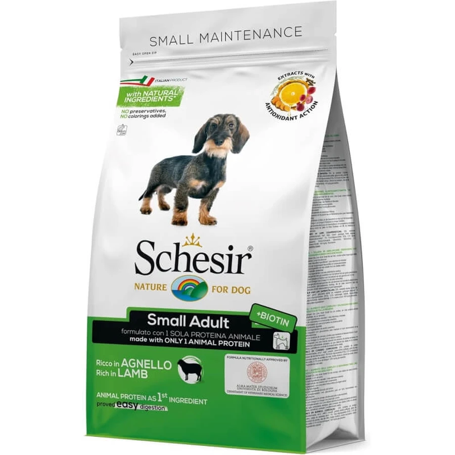 Schesir Small Maintenance Small Adult All-Lamb - Aliment complet pour chiens adultes de petite taille, 2 kg