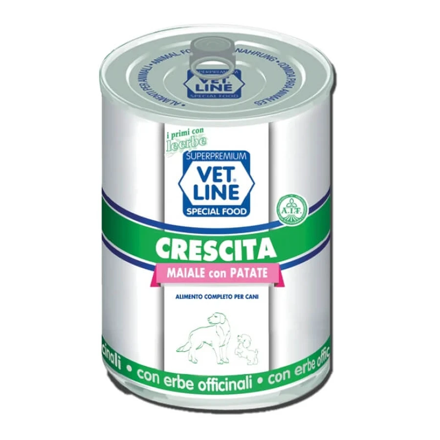 Vet Line Pig Growth with Potatoes - Complete Food for Growing Dogs, 400 g
