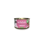 Schesir Tonnetto con jamón - Comida húmeda completa para gatos adultos, 85 g