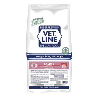 Vet Line Salute Pork - Compleet voer voor volwassen honden met voedselintoleranties, 3 kg