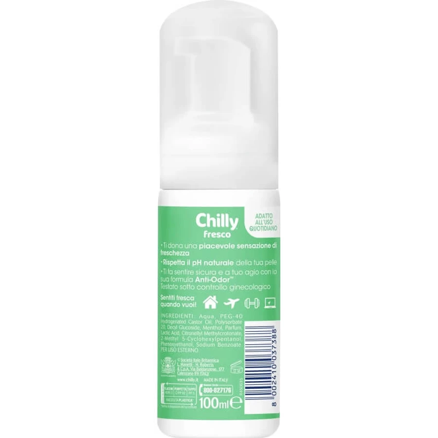 Chilly Fresco - Gel íntimo sin aclarado, 100 ml