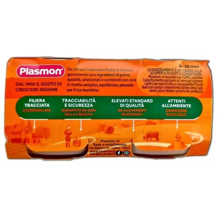 Plasmon Gehomogeniseerd lamsvlees 4x80 g