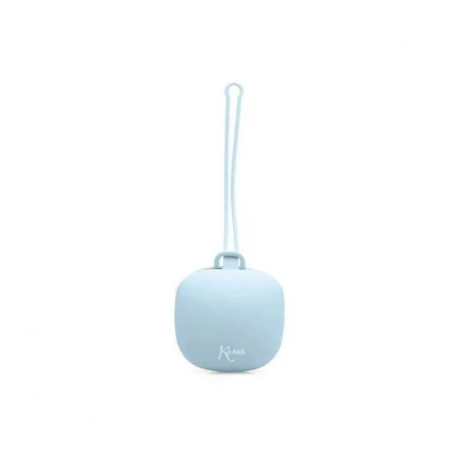 Portachupetes de silicona Kiokids - Azul claro