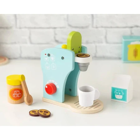 Kiokids Wooden Coffee Maker for Kids