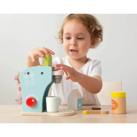 Kiokids Wooden Coffee Maker for Kids