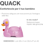 Okbaby Quack - Eendvormig potje voor kinderen - Roze
