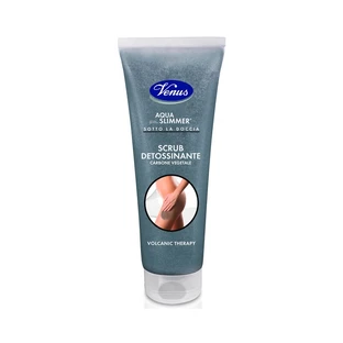 Venus Aqua Slimmer für die Dusche – Entgiftendes Peeling mit Aktivkohle und vulkanischen Mikrogranulaten, 250 ml