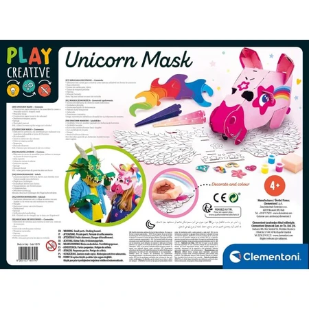 Clementoni Play Creative Einhorn-Maske – Kreatives Spielset