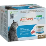 Almo Nature HFC Light Meal Natural Atlantic Tuna - Complementary Wet Food for Adult Cats, 4 x 50 g