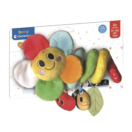 Clementoni Soft Spiral - Espiral sensorial para cochecitos con colgantes interactivos