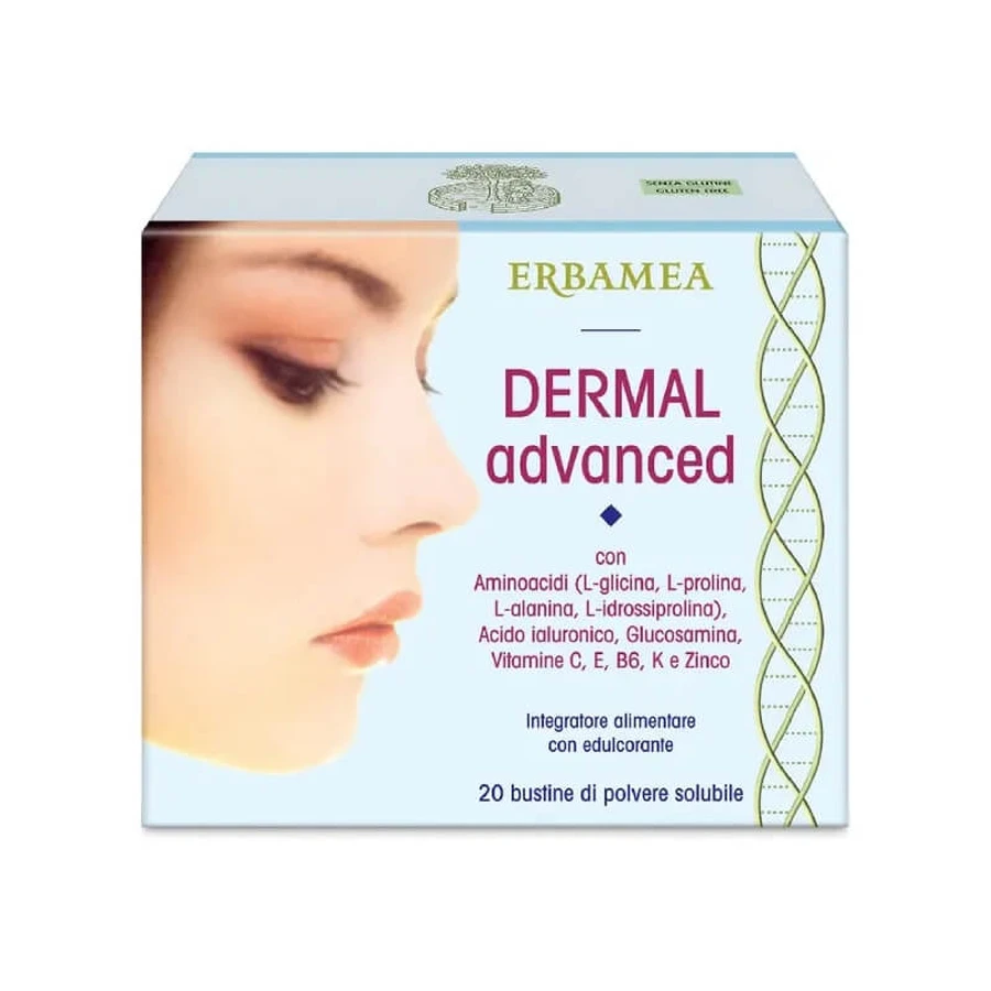 Erbamea Dermal Advanced 20 zakjes - voedingssupplement voor de huid