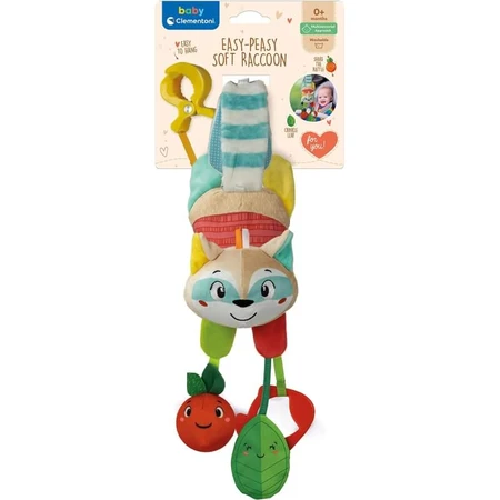 Clementoni Easy-peasy Soft Waschbär – Babyspielzeug