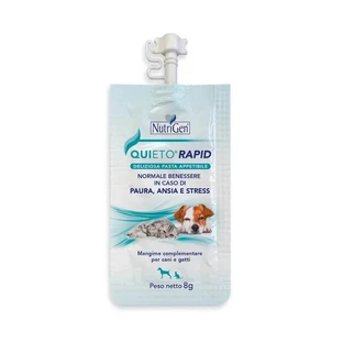 Nutrigen Quieto Rapid - aanvullend voer voor honden en katten ter verlichting van angst en stress, 8 g