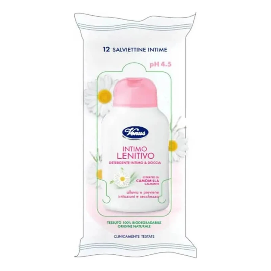 Venus Soothing Intimate Wipes, pH 4.5 - 12 intimate wipes