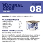 Natural Code 08 fileuri de ton – hrană completă pentru pisici adulte, 85 g