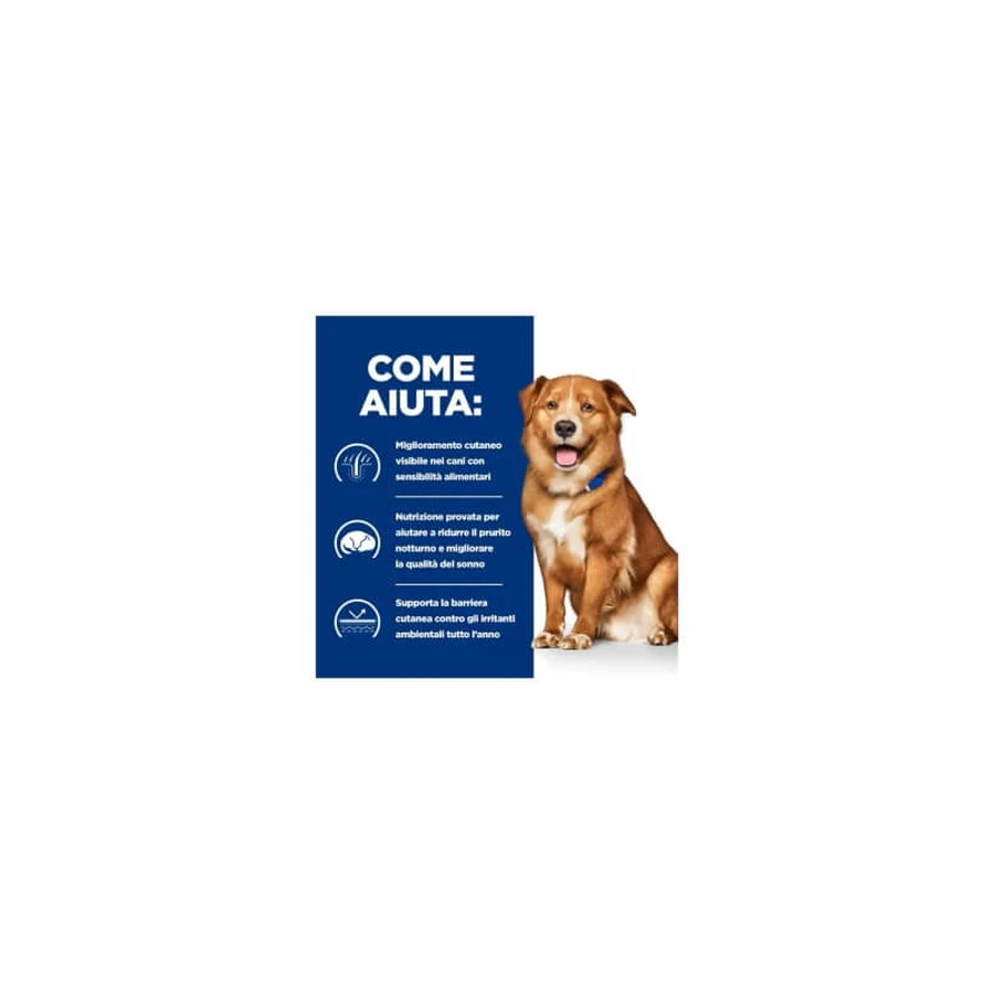 Hill's Prescription Diet Derm Complete - Hondenvoer voor honden met huidaandoeningen en voedselintoleranties, 200 g