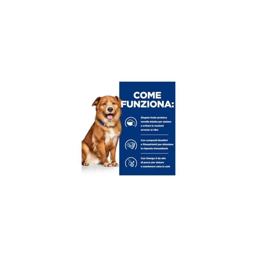 Hill's Prescription Diet Derm Complete - Hondenvoer voor honden met huidaandoeningen en voedselintoleranties, 200 g