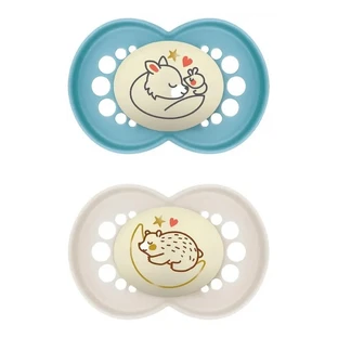 Mam Original 6 mois et plus - Lot de 2 tétines en silicone (pour garçons)