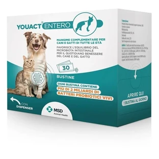Msd Animal Health Youact Entero - Alimento probiótico para perros y gatos de todas las edades, 60 g