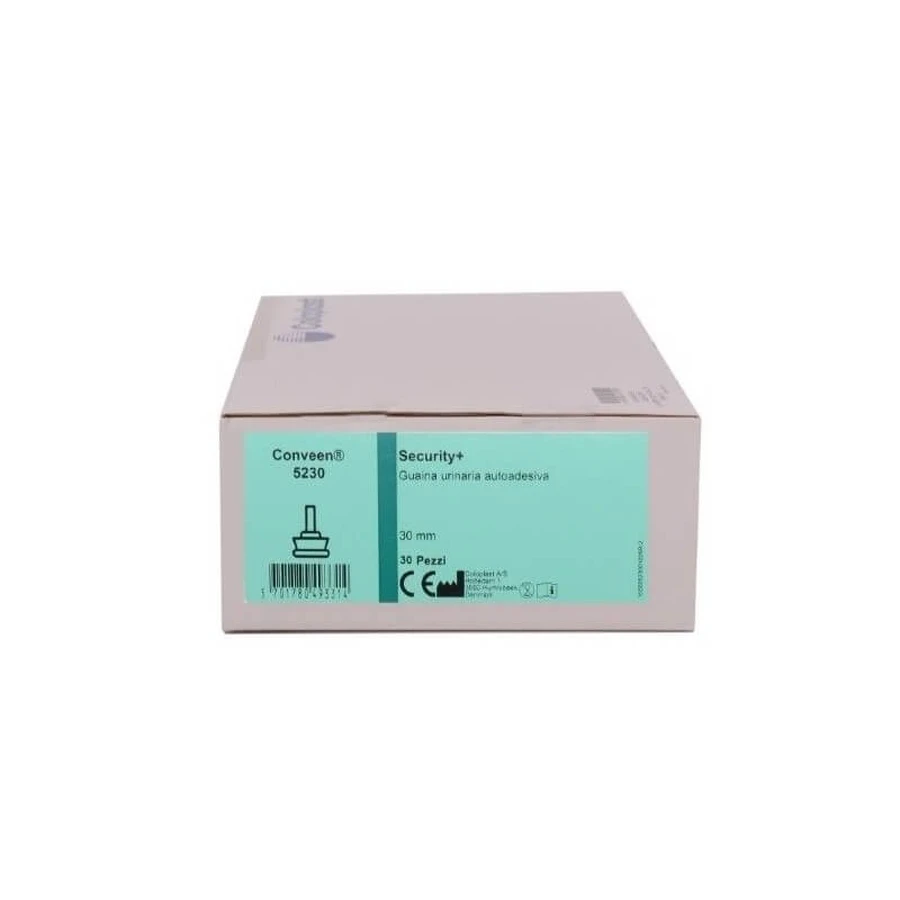 Catéter autoadhesivo Conveen Security+, 30 mm - Catéter urinario sin látex, 30 unidades