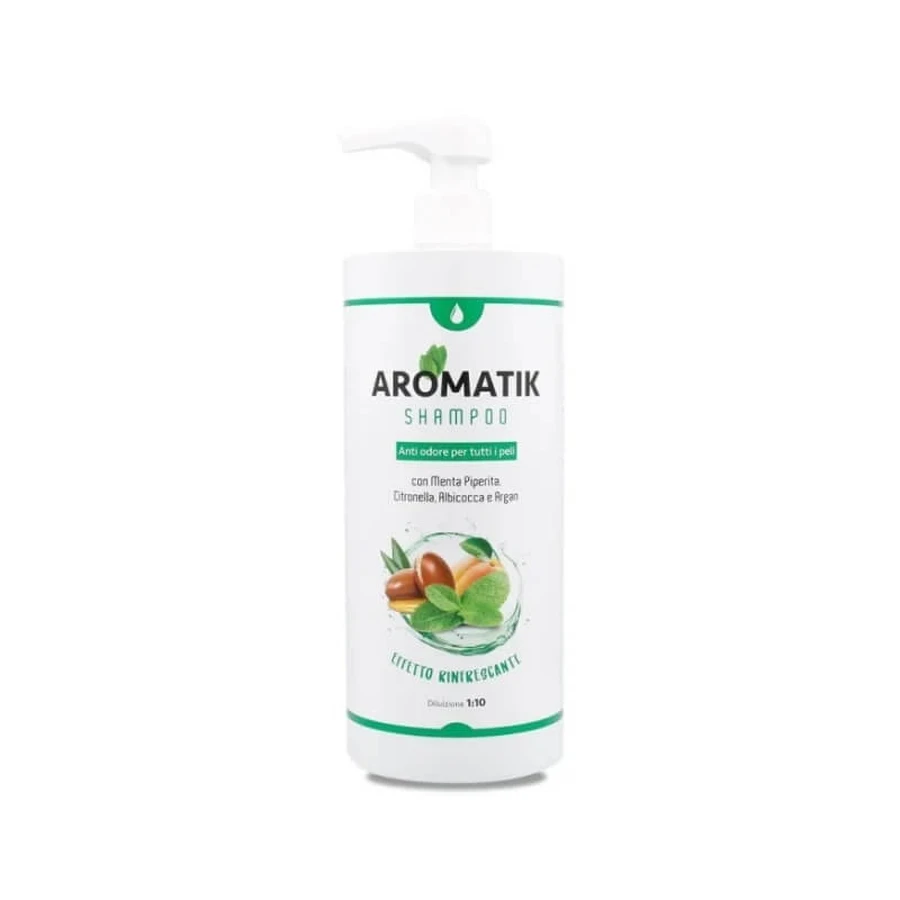 Aries biopetcosmetic Aromatik - Professional Deodorizing and Degreasing Shampoo for Dogs and Cats, 1000 ml
