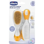 Chicco Orangefarbene Bürste und Kamm für Babys ab 0 Monaten