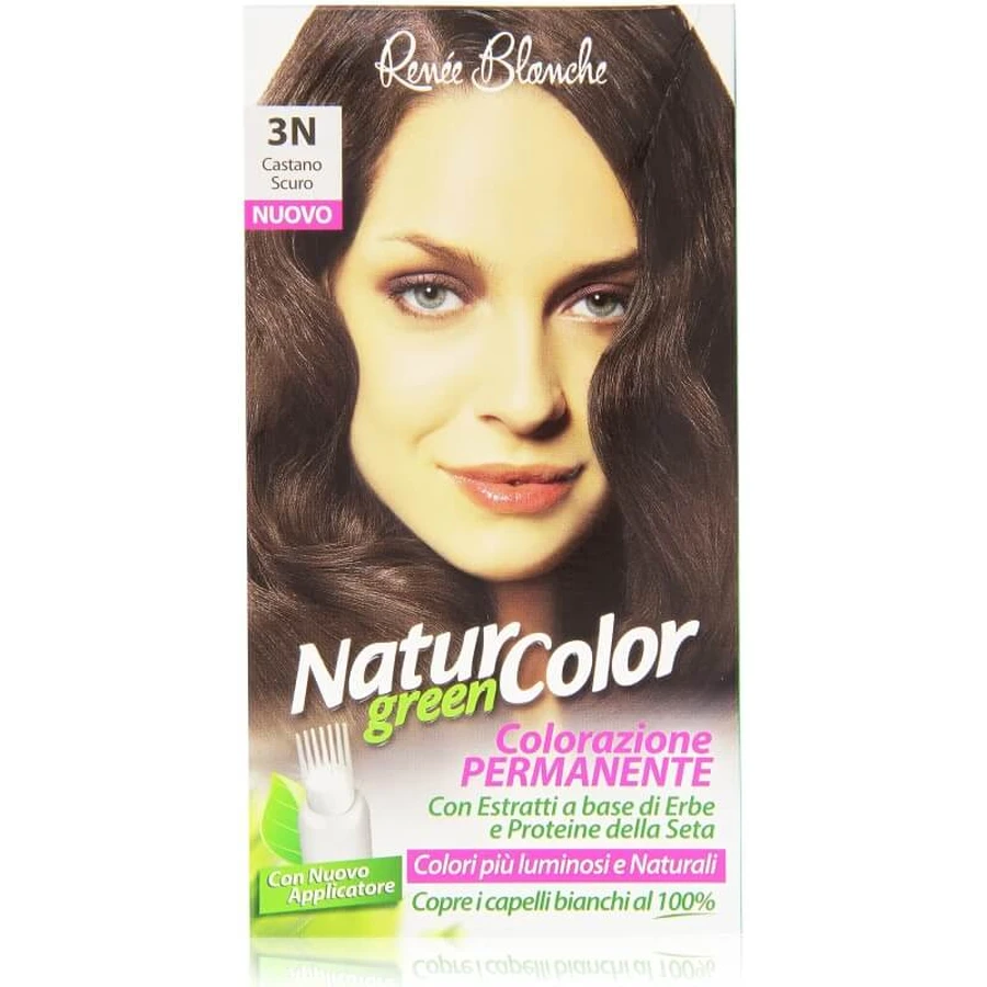 Renee Blanche Natur Green Color – vopsea de păr nr. 3n, castaniu închis