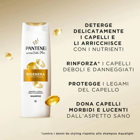 Pantene Active Nutri-Plex Pro-V - Regenerating and Protecting Shampoo, 250 ml