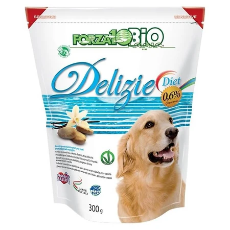 Forza10 Forza 10 Golosinas de vainilla ecológicas - Snacks para perros, 300 g